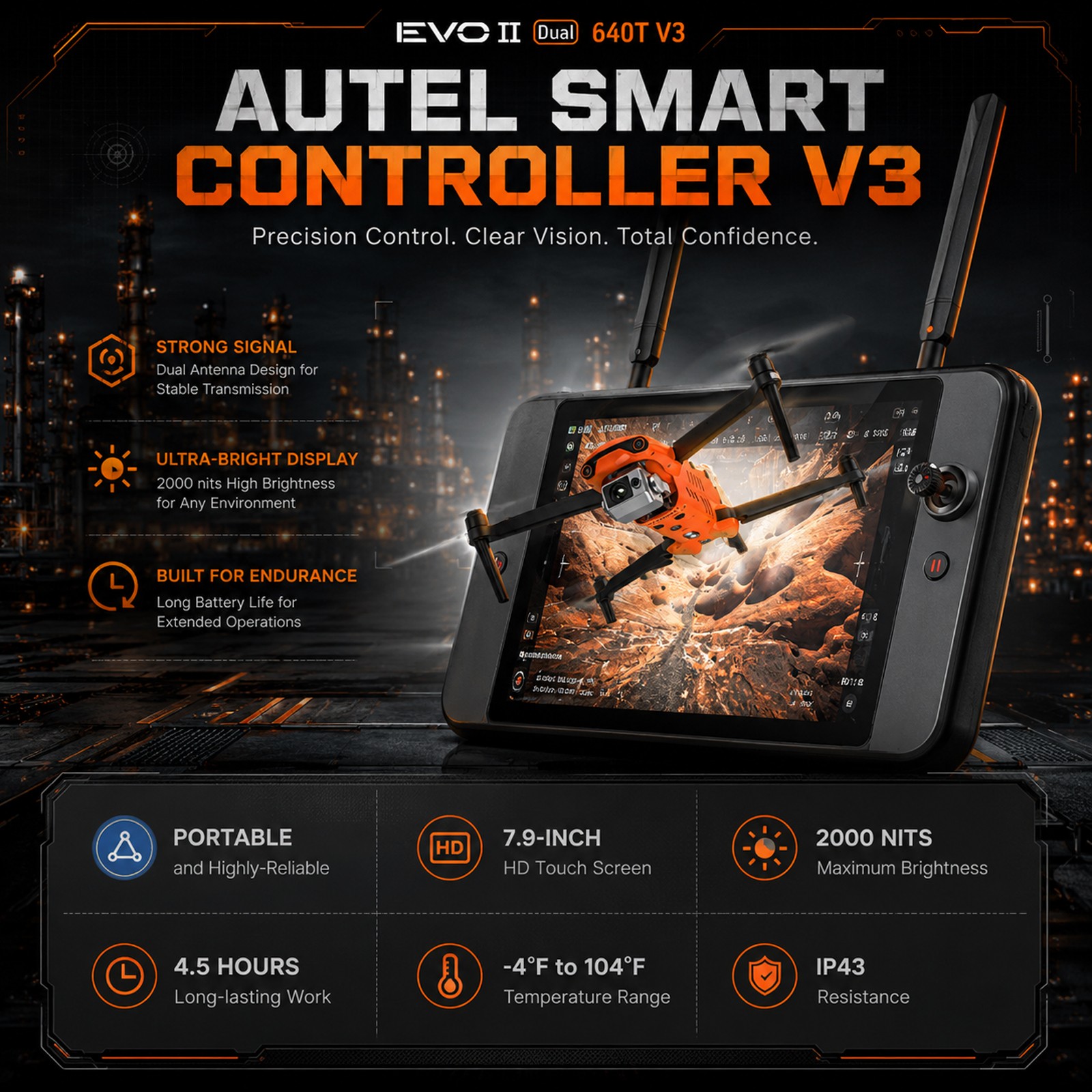 Autel EVO II Dual 640T V3 Thermal Drone Rugged Bundle