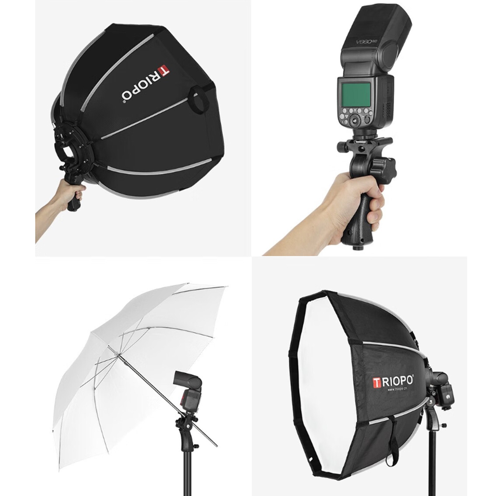Triopo Softbox 21.6in/55cm Octagon Umbrella Photography Softbox (KS2-55)