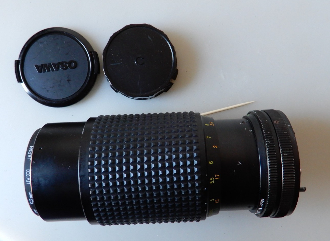 Osawa MC Zoom Lens 80-200mm & Hoya 52mm UV(0) Filter, Front and Rear Caps