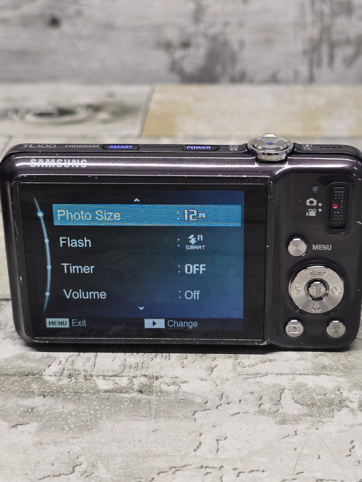 Samsung TL100 12.2MP Digital Camera – Black w/ Car Charger