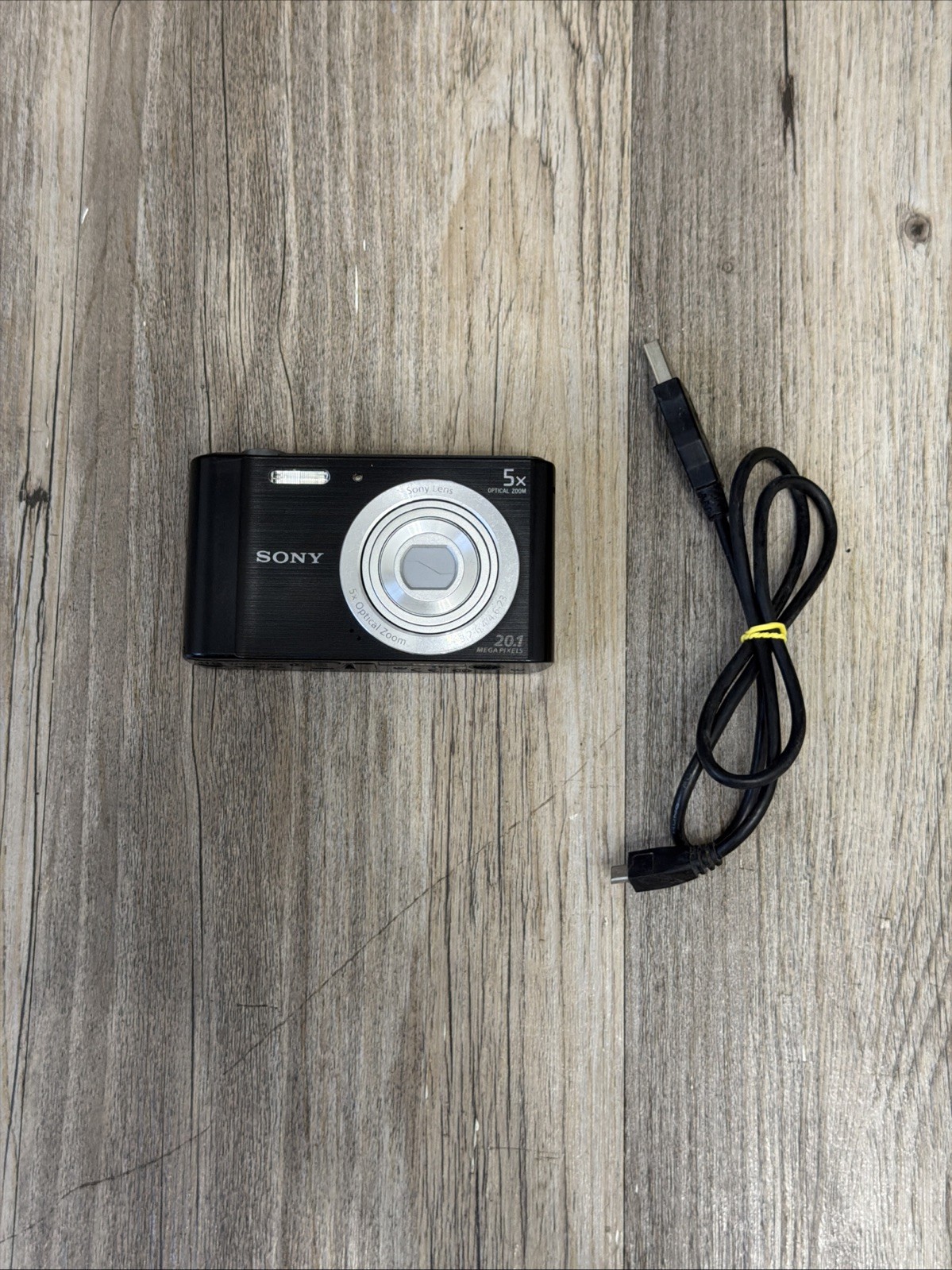 Sony Cyber-shot DSC-W800 20.1 MP 5x Optical Zoom Digital Camera Black Tested