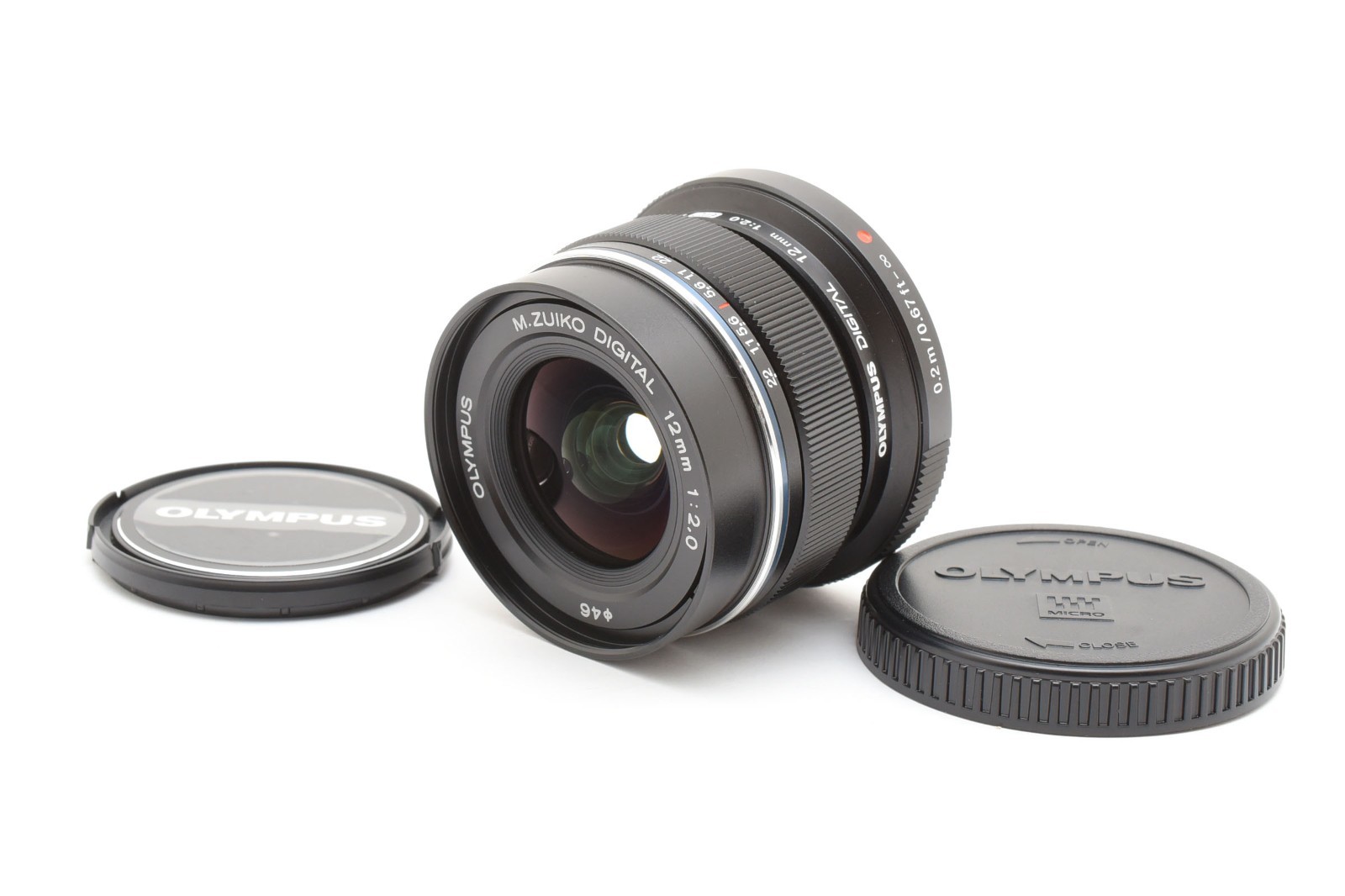 [Mint] Olympus M.ZUIKO DIGITAL 12mm F/2.0 ED Prime Lens Black
