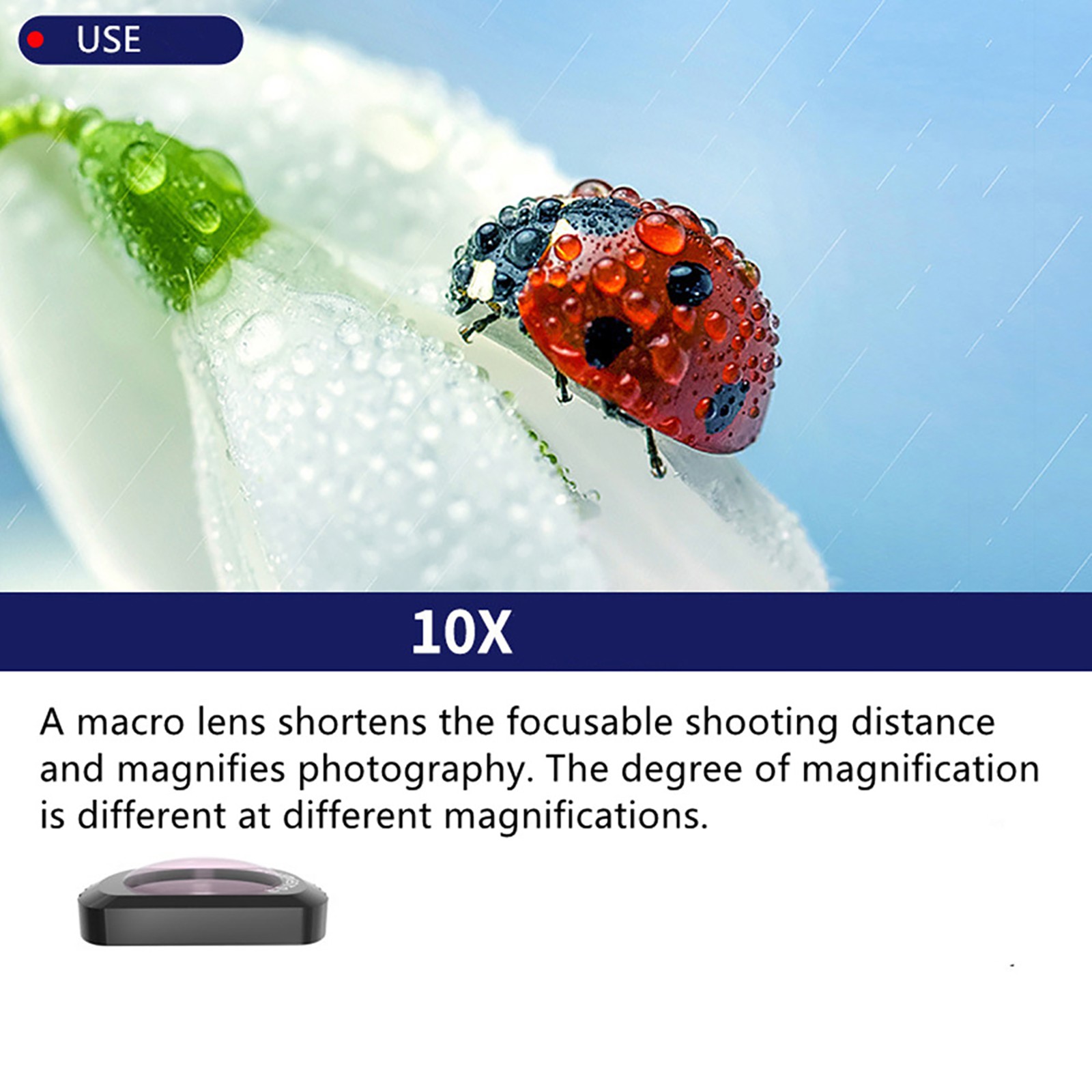 1Pc 10X Macro Lens Filter For DJI Osmo Pocket 3 Camera Repair Accessory jj