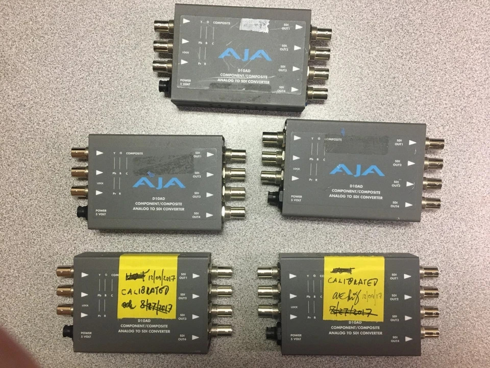 ONE (1) AJA D10AD Component / Composite Analog to SDI Converter – 3 Available