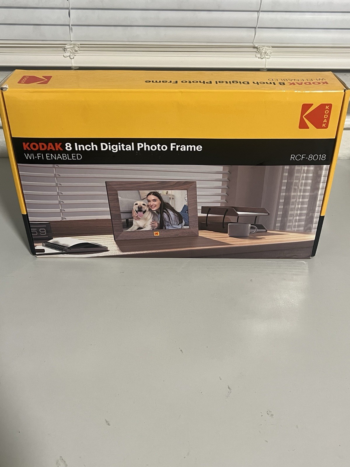 Kodak RCF-8018 Classic Photo Frame 8-Inch Wi-Fi Enabled Touch Screen Wood