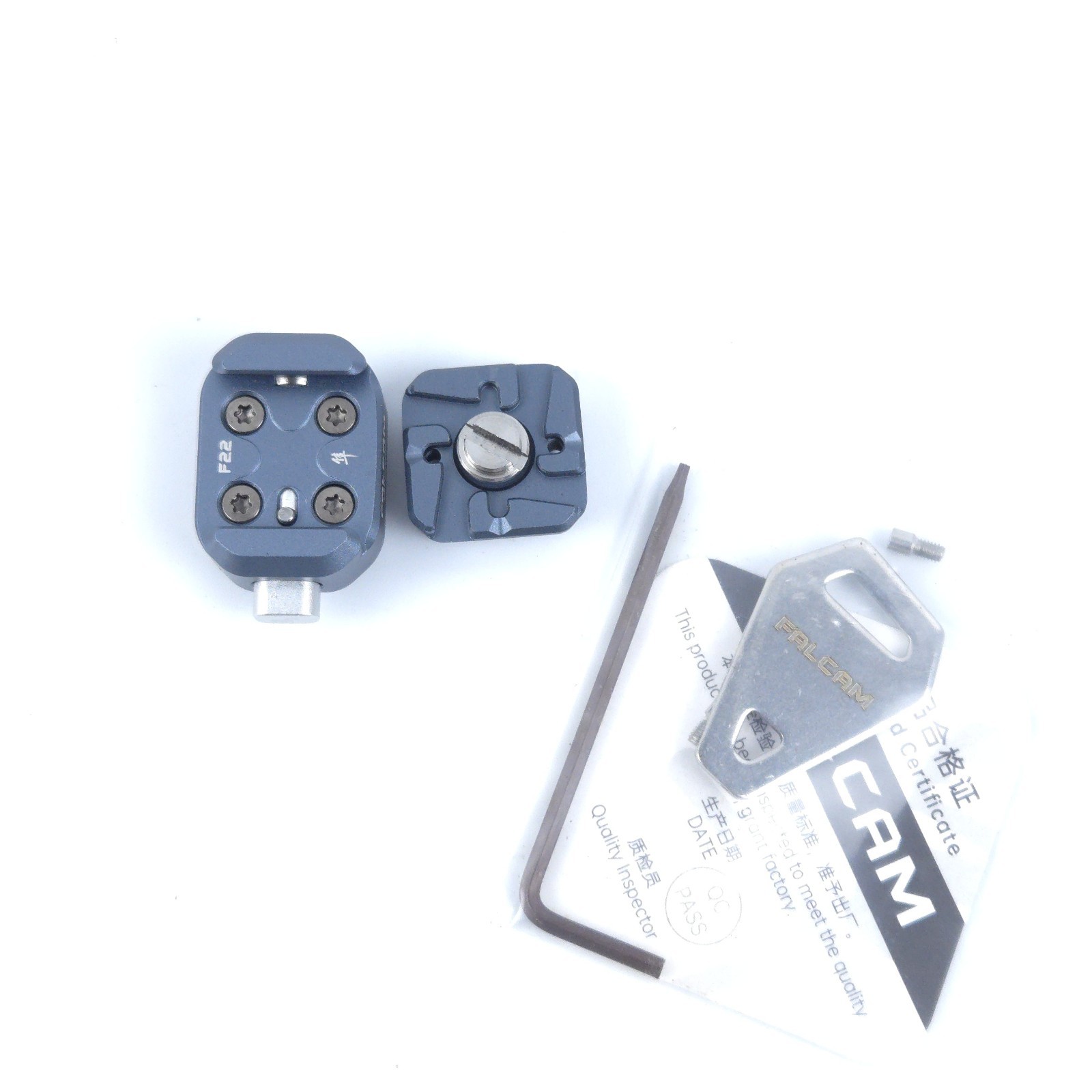 FALCAM F22 Thread adapter kit – Locking, Quick connect, Quick Release – w/ Case