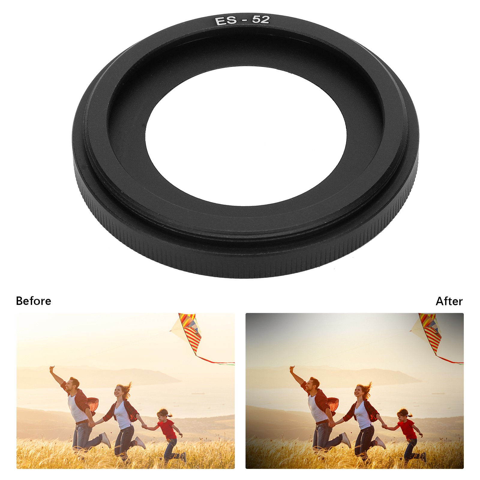 1PCS ES52 Metal Lens Hood For EF 40mm F 2.8 EFS 24mm F 2.8 Lenes BEA