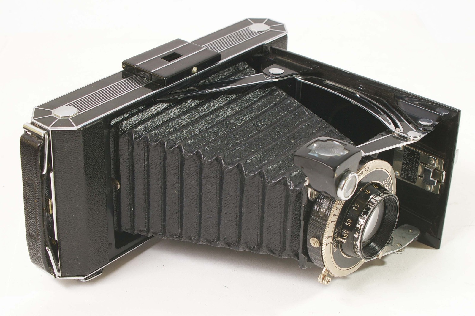 F97908~ Kodak Six-16 Teague Art Deco Camera & Compur Rapid Shutter