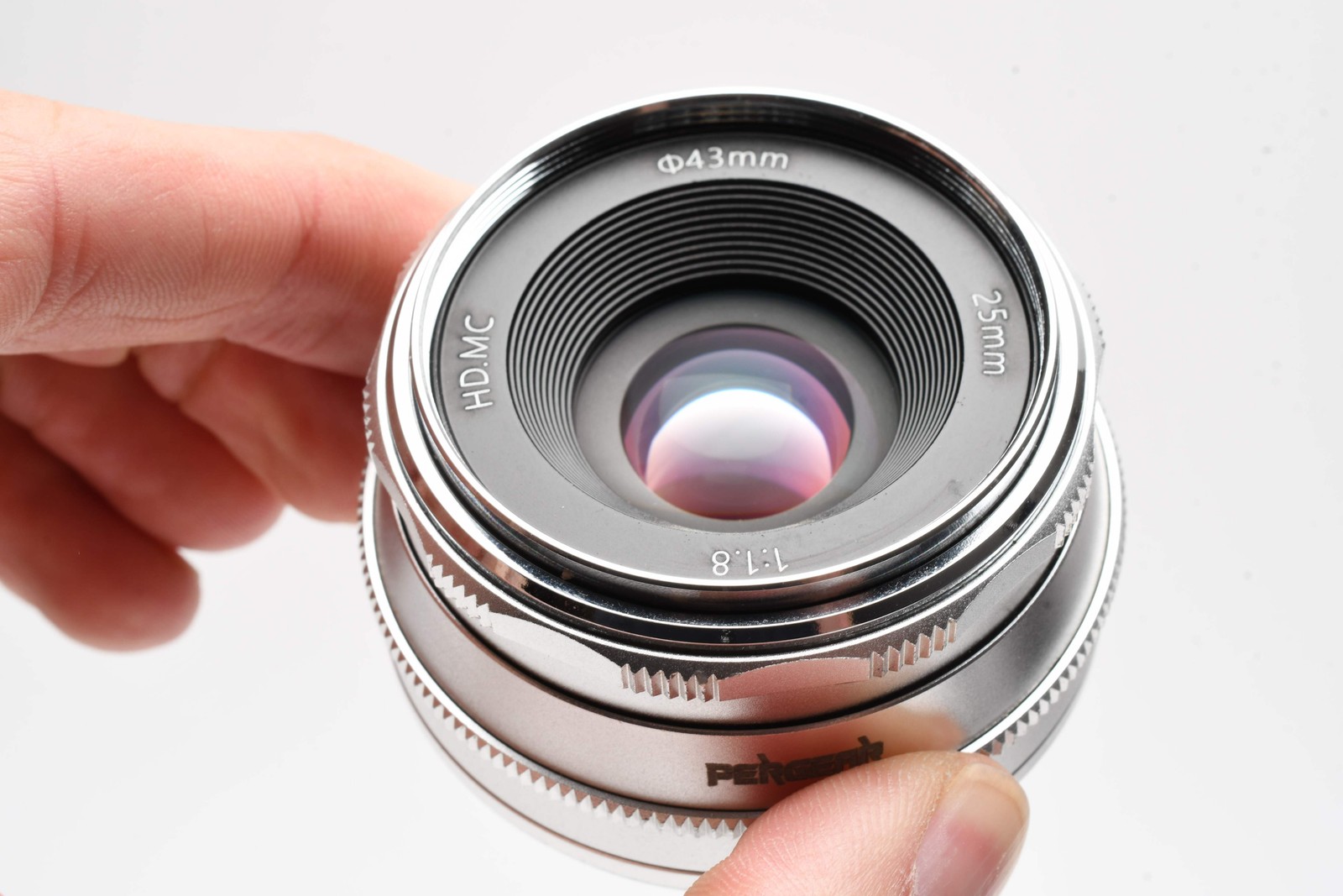 Pergear 25mm F1.8 HD.MC for Fujifilm FX mount MF lens, + hood