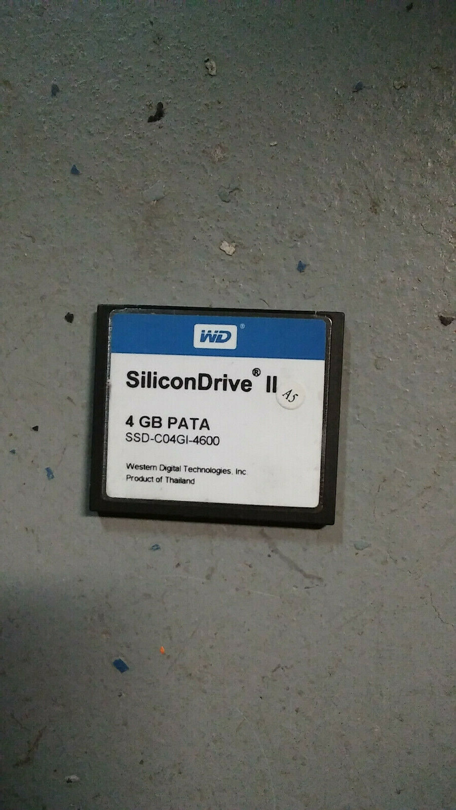 WD SiliconDrive II 4GB PATA SSD-C04GI-4600 CF Compact Flash Memory Card