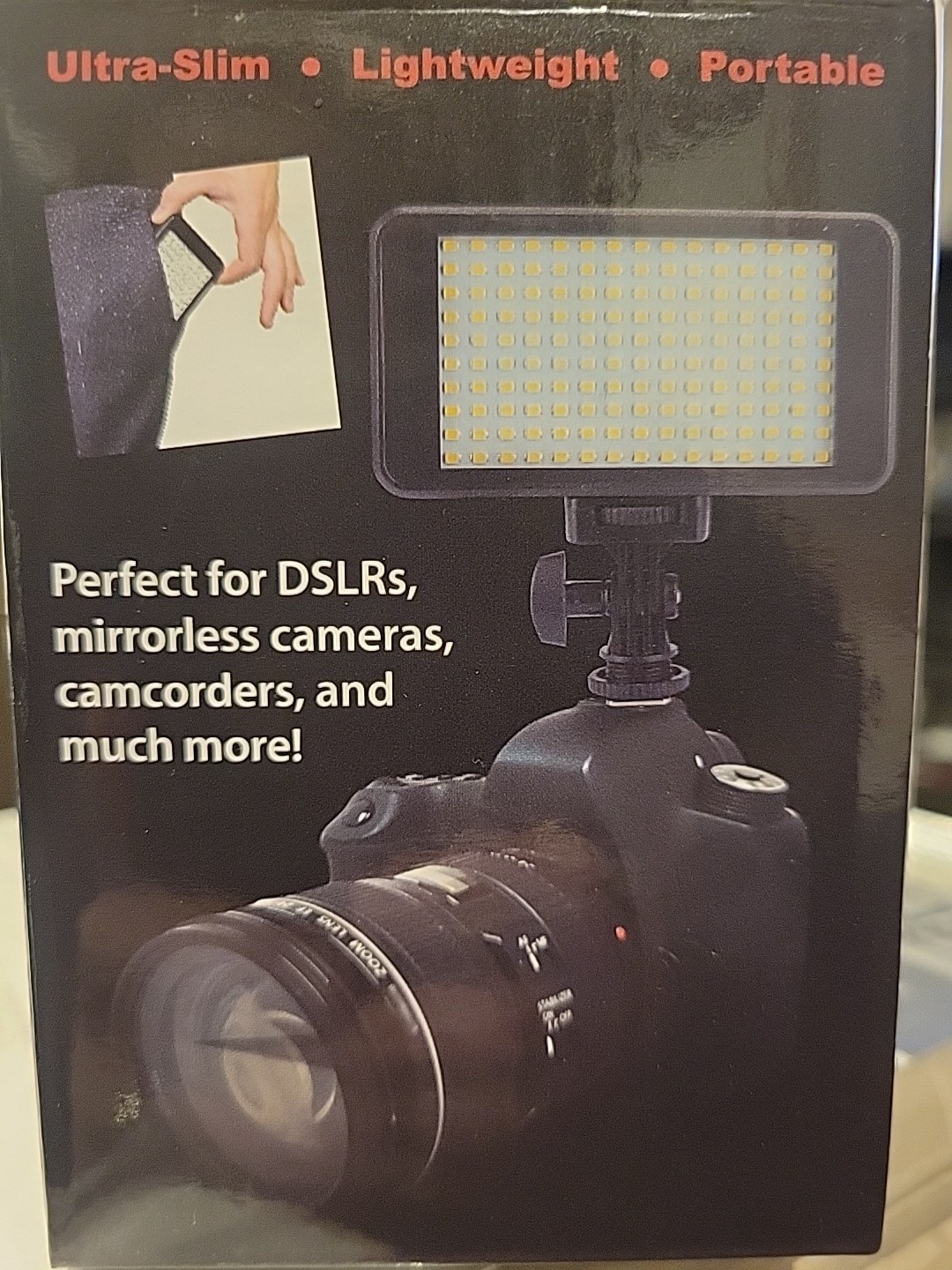 PRECISION DESIGN 150 LED Video Light Kit w/ Filters and Charger – NEW!