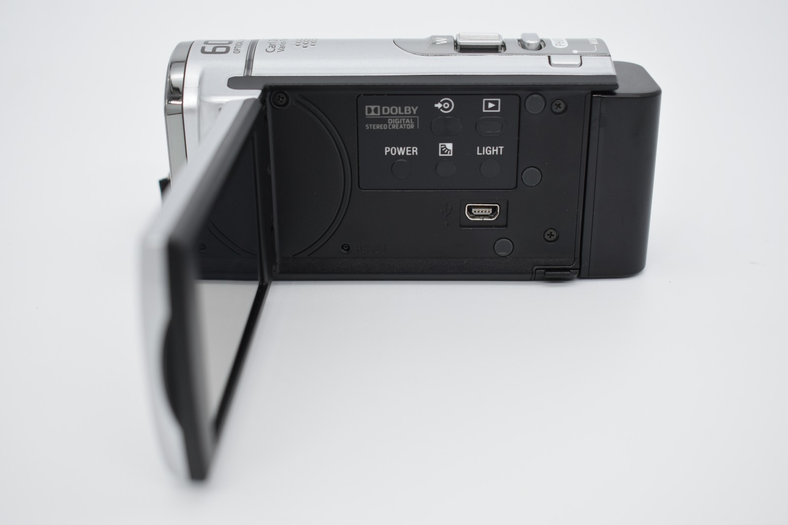🔥 Sony Handycam DCR-SX63 Silver Digital Video Camera Camcorder 60x Zoom -TESTED