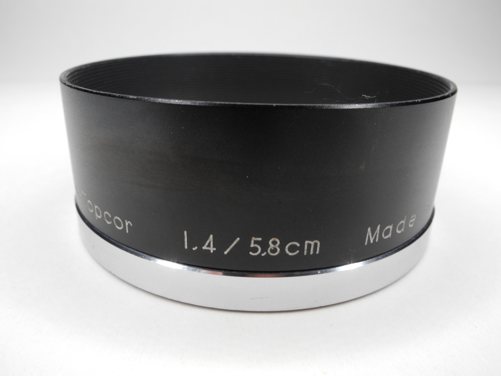 Topcon Twist On Camera Lens Hood For RE. Auto Topcor 5.8cm 58mm f/1.4 (62mm)