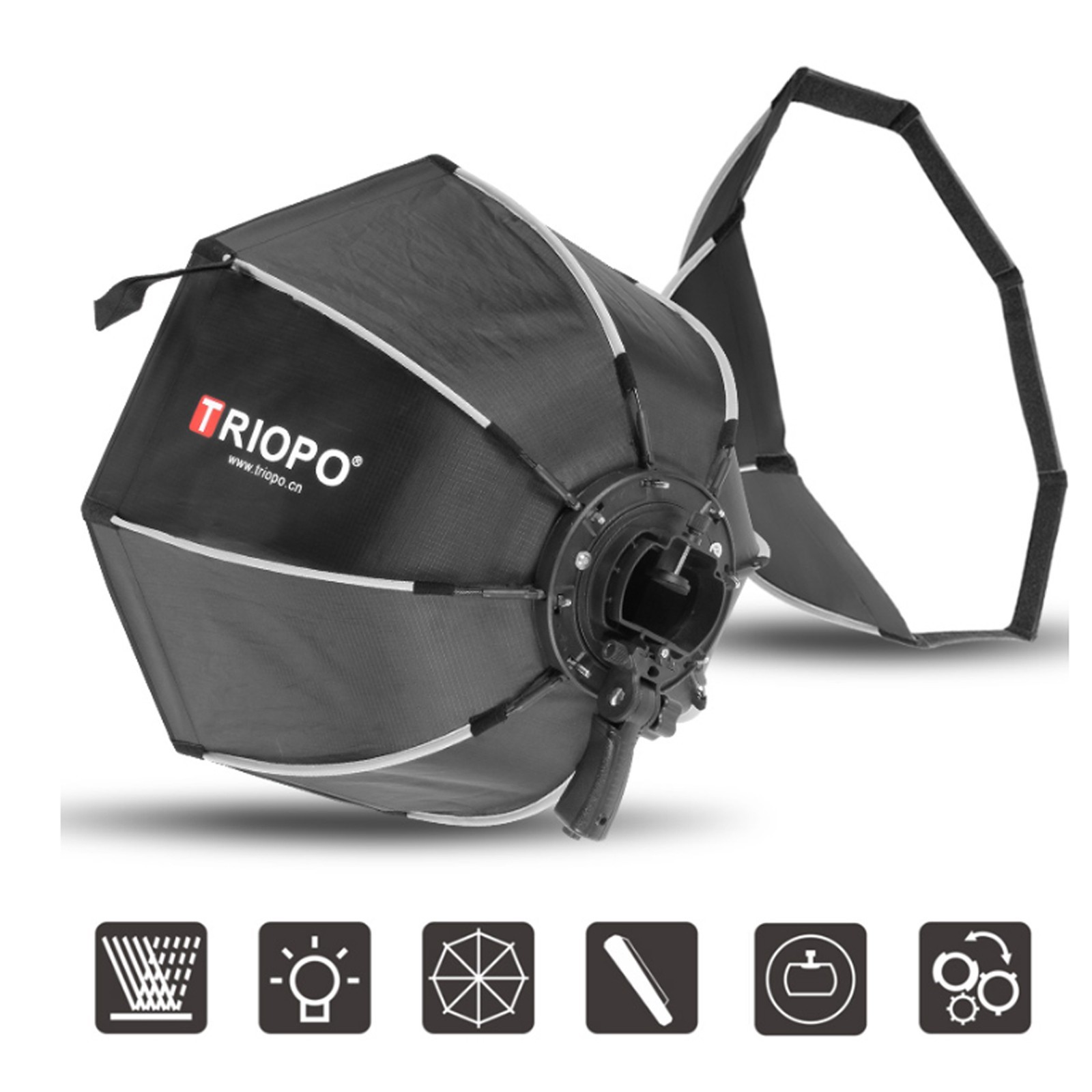 Triopo Softbox 21.6in/55cm Octagon Umbrella Photography Softbox (KS2-55)