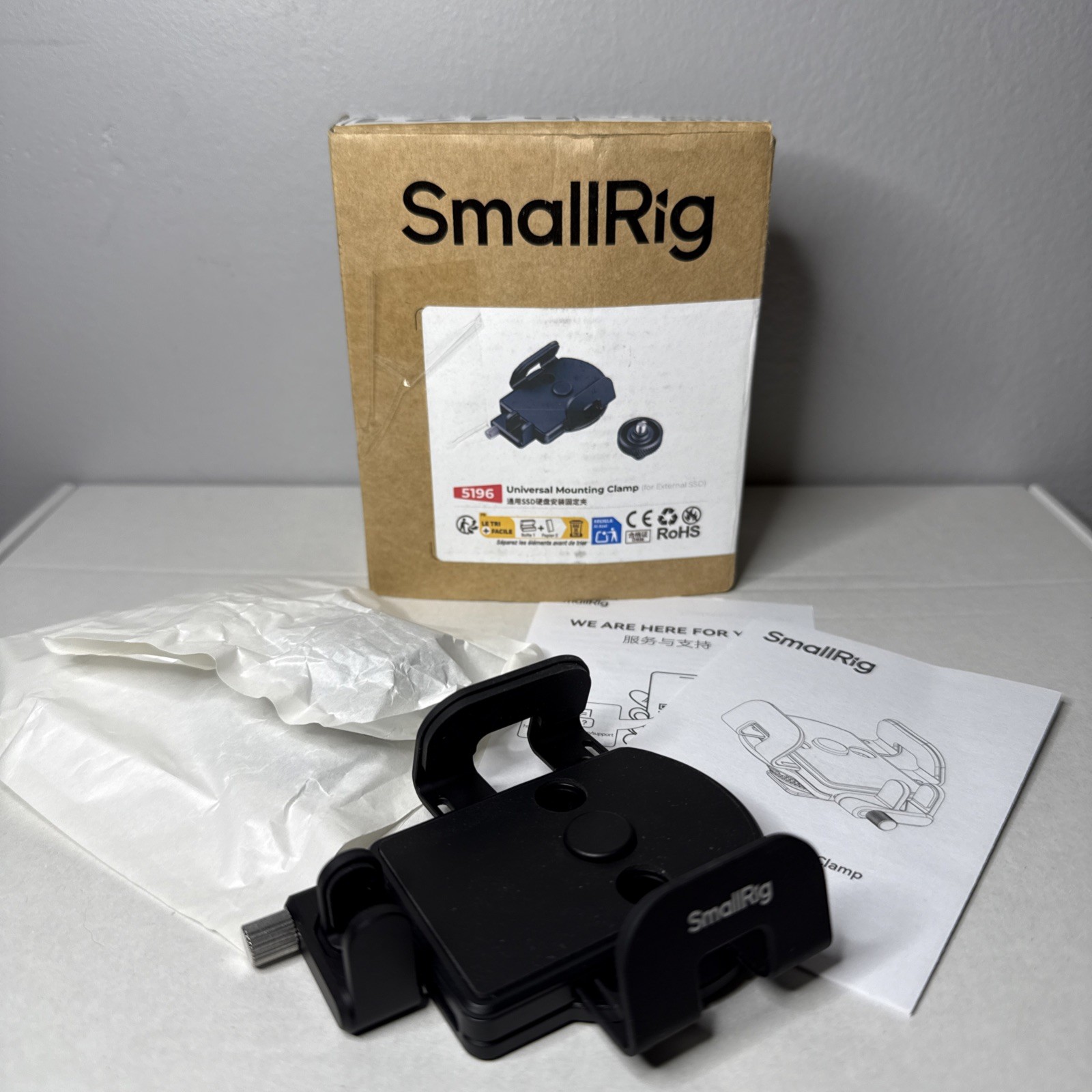SmallRig Universal Mounting Clamp SSD Holder MagSafe Compatible New/Open Box