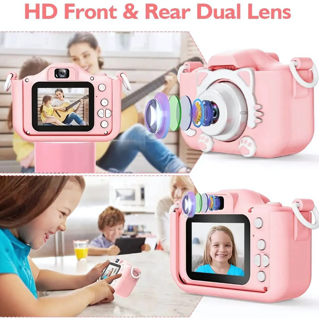 Kids Camera Toys for 3-10 Year Old Girls Boys- 64GB SD Card Included