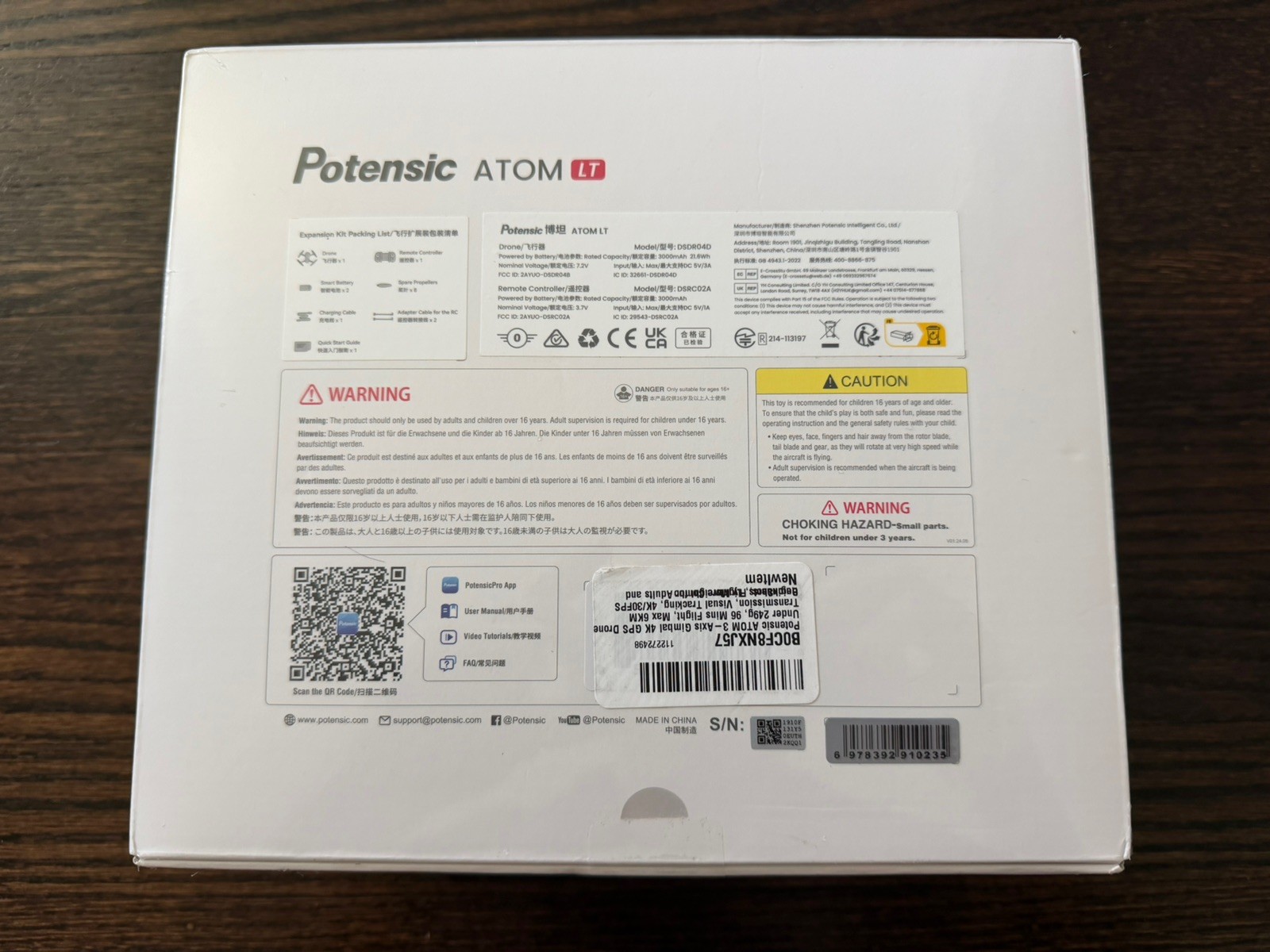 Potensic ATOM LT 2.5K Camera Drone 249g 40min Flight 12KM Range RC