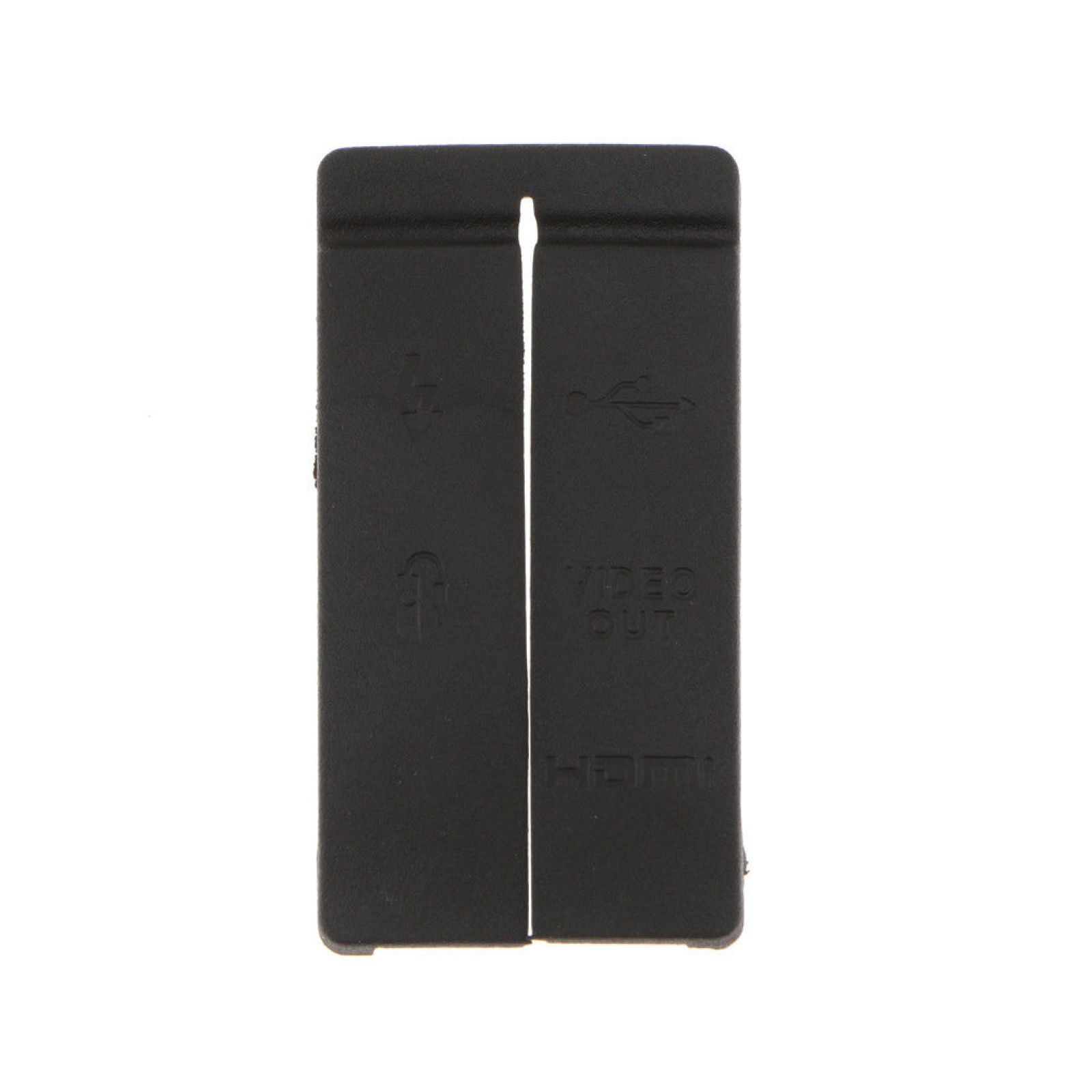 USB HDMI AV Video Out MIC Rubber Door Cover For Canon 50D Black Camera