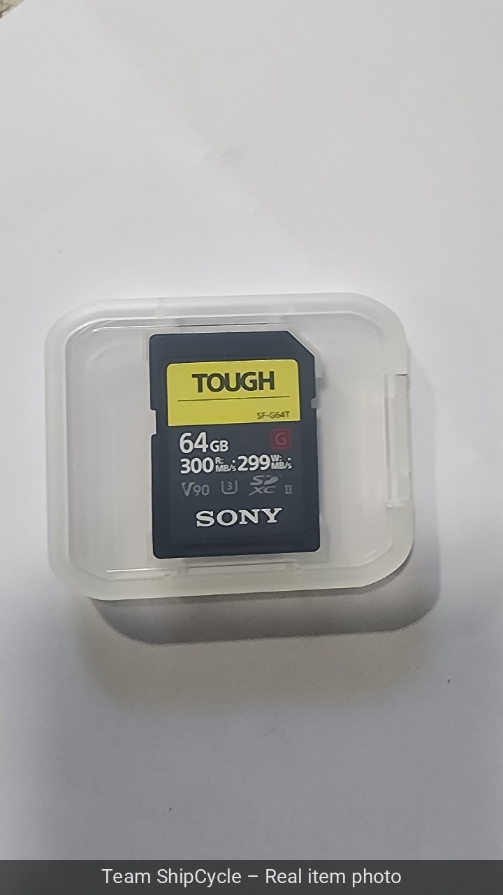 Sony Tough SFG64T 64GB Class 3 SDXC Memory Card SFG64TT1 G2U.
