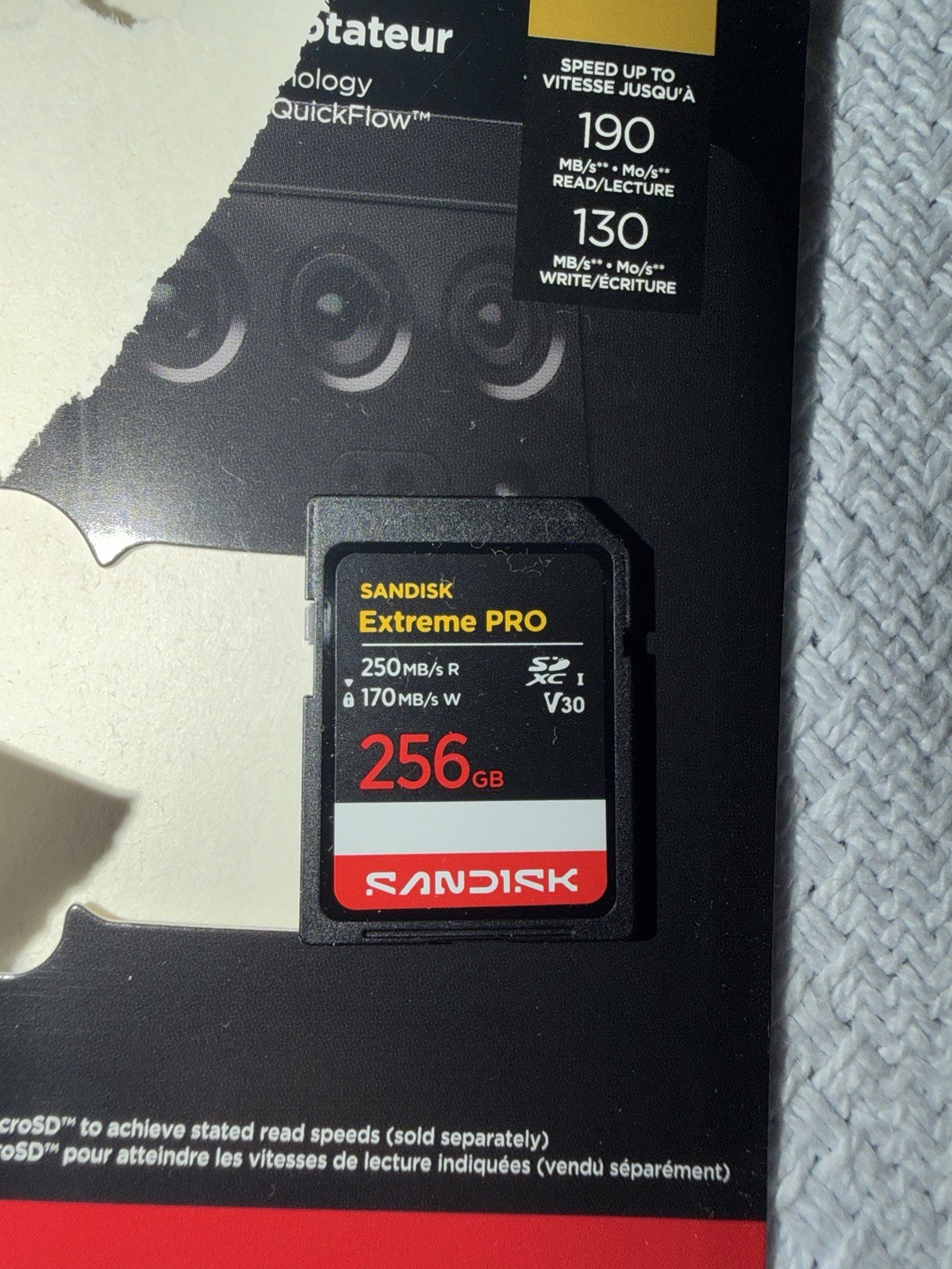 SanDisk Extreme PRO 256GB SDXC Memory Card