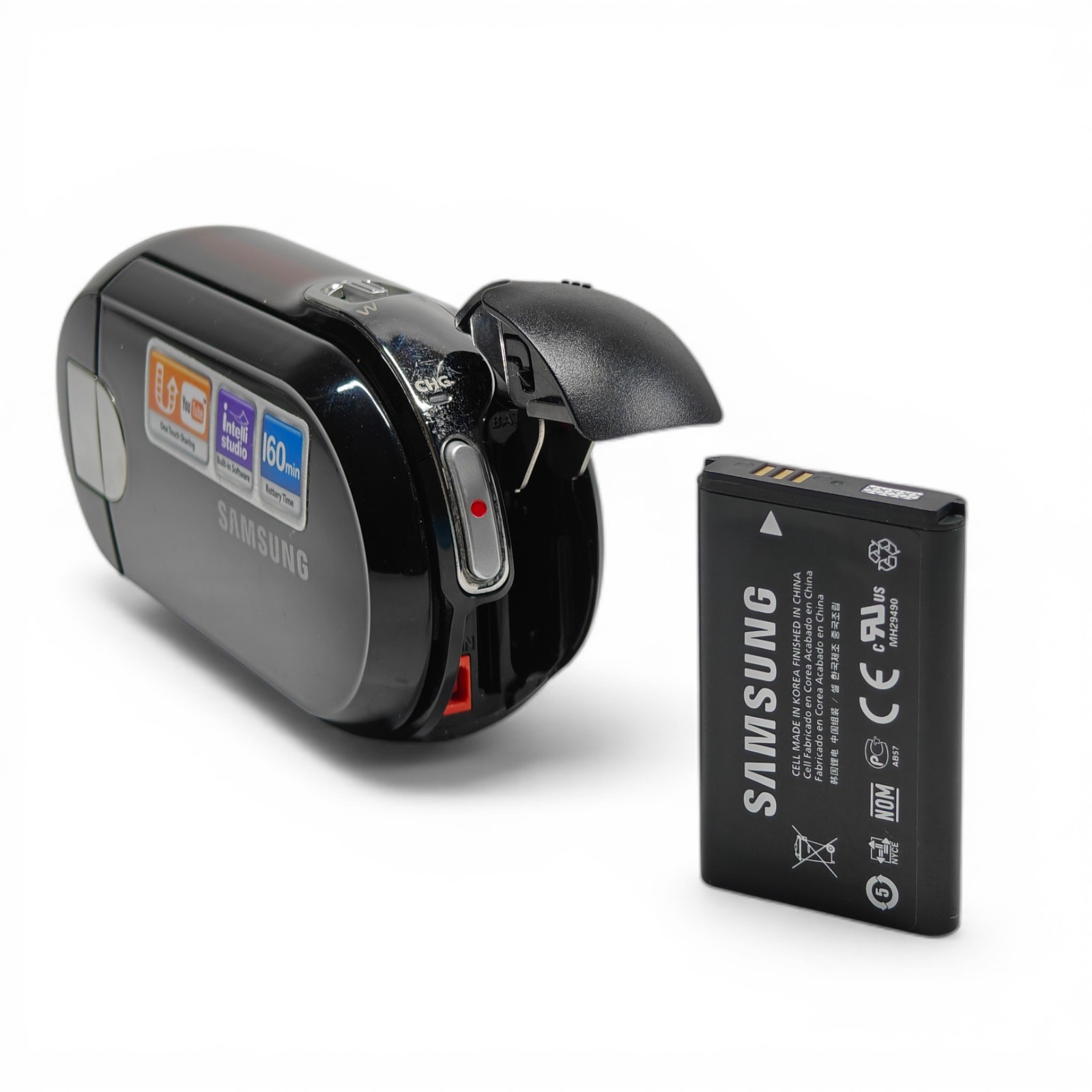Samsung SMX-C10 Camcorder Black/Red Hue 10x Zoom Stylish Video Camera – Boxed