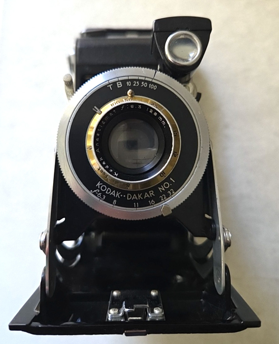 1932 Kodak Six-16 Art Deco Folding 616 Film Camera w Anastigmat Dakar No. 1 Lens
