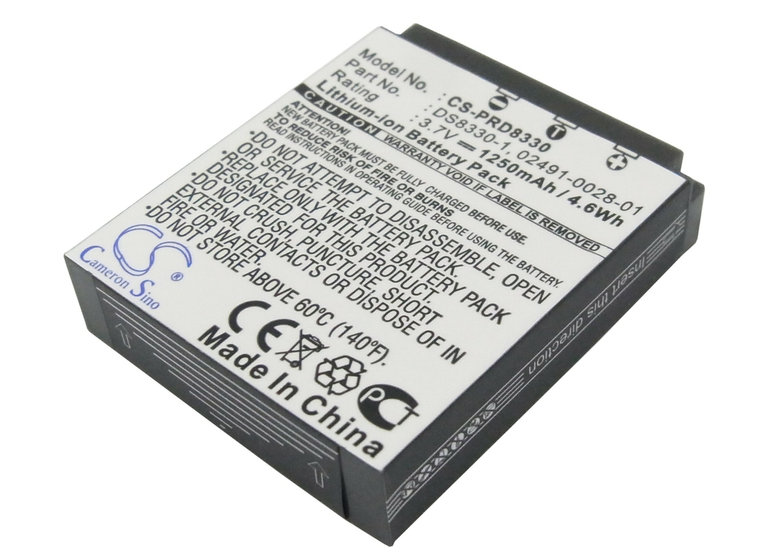 Cameron Sino 3.7v 1250mAh Replacement Battery For Acer Camera Battery