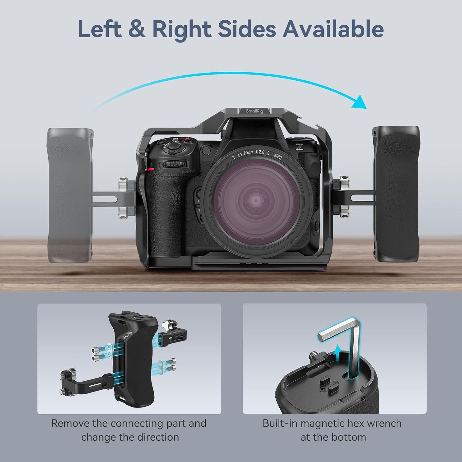 Camera Cage Accessory: Ergonomic Side Handle