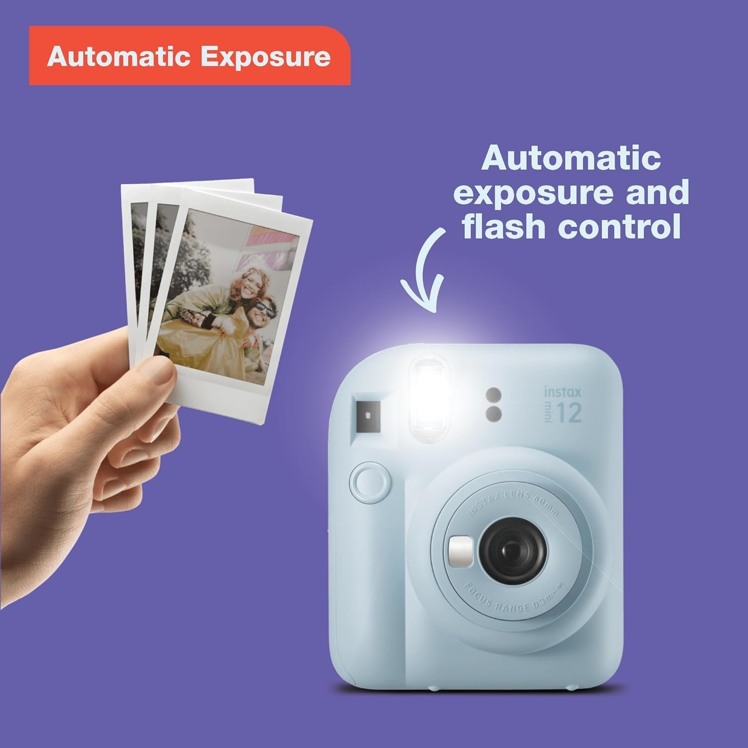 Fujifilm Instax Mini 12 Fuji Instant Film Camera Clay White