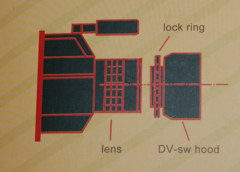 58mm 16:9 hdv Camcorder Lens Hood for Canon XA10 XA20 XA25 XA35 XF100 XF105