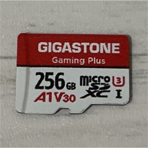 Gigastone Gaming Plus 256GB microSDXC High Speed Memory Card A1