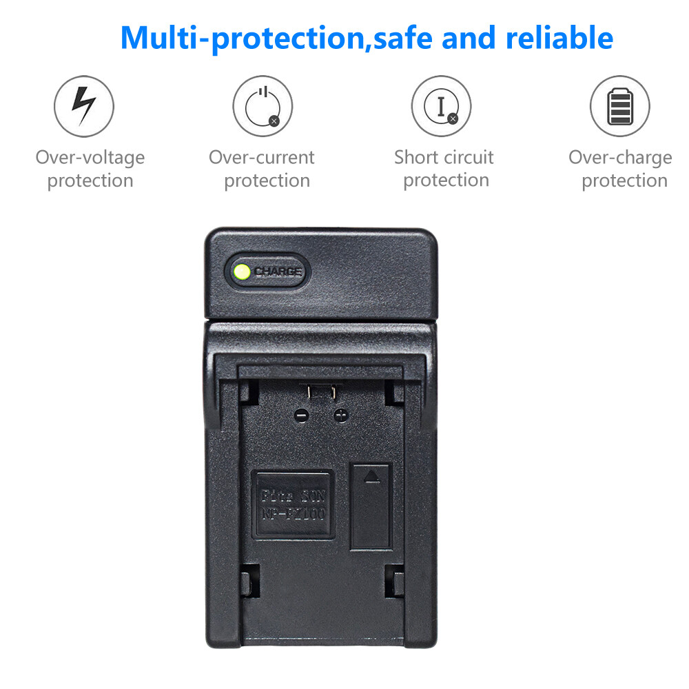 Li-ion Battery 2280mAh +USB Charger for Sony Alpha 1 Mirrorless Digital Camera