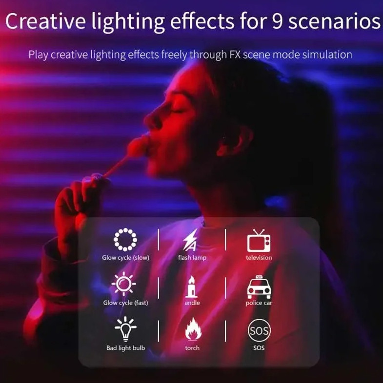 1pc Adjustable Mini RGB LED Fill Light with Soft Lighting for Photography – NEW