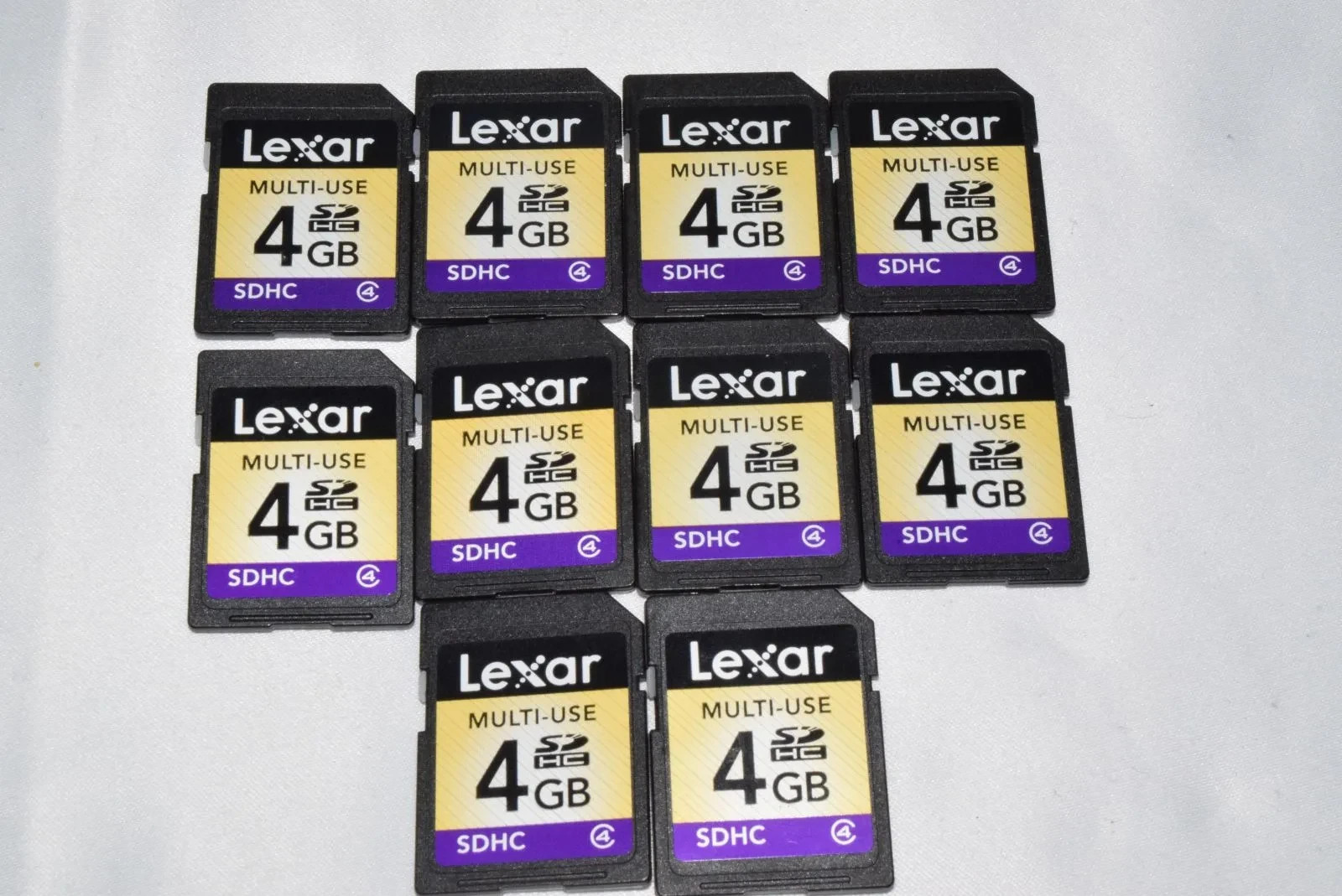 LEXAR SDHC Card 4GB Bulk Lot – Choose 10 / 50 / 100 pcs – Memory Cards
