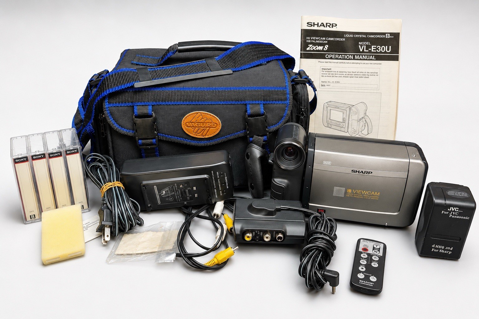 Sharp Viewcam VL-E39U 8mm Video 8 Camcorder VCR Video Play Transfer TESTED