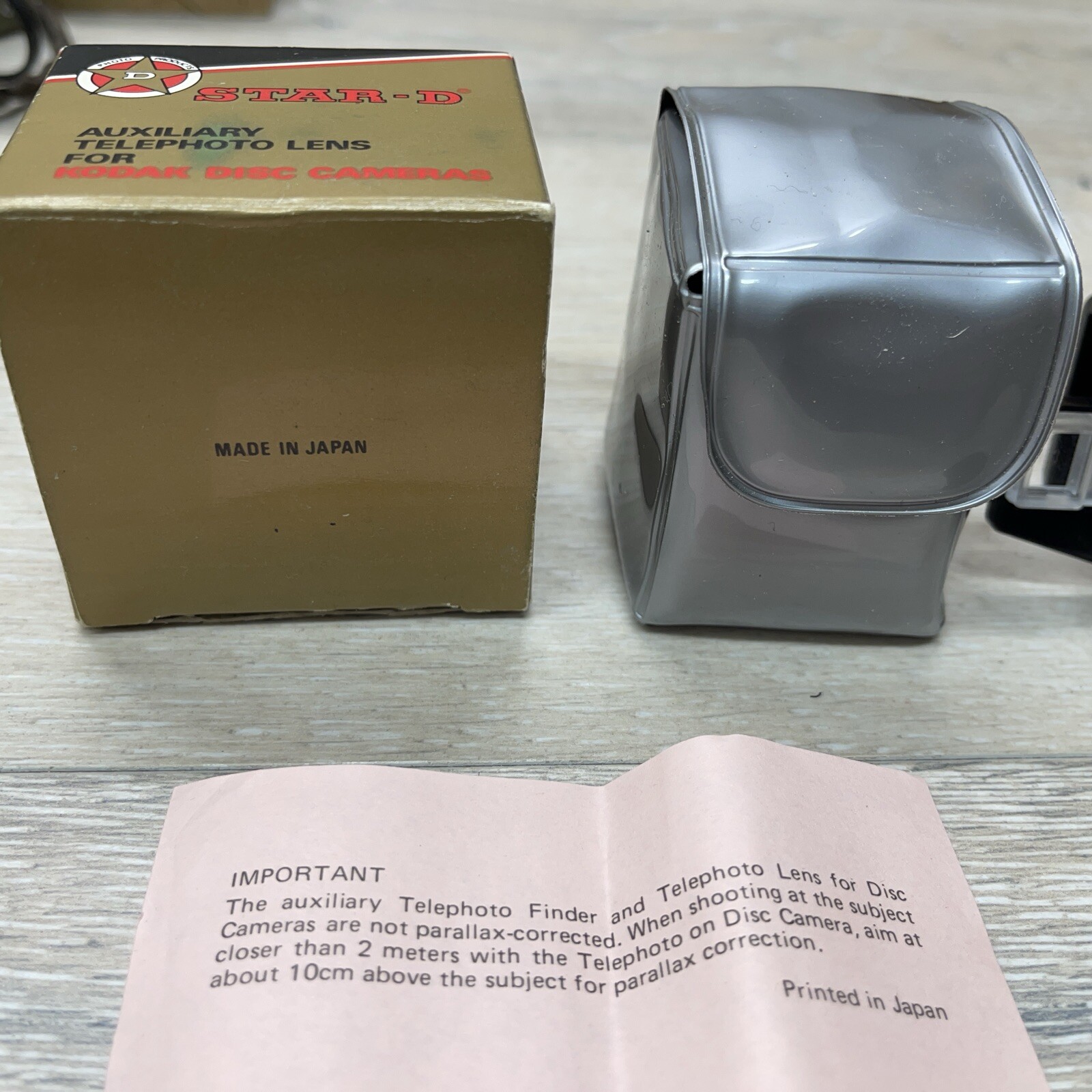 Star-D Auxiliary Telephoto Lens for Kodak Disc Cameras 3000/4000/6000/8000 NEW