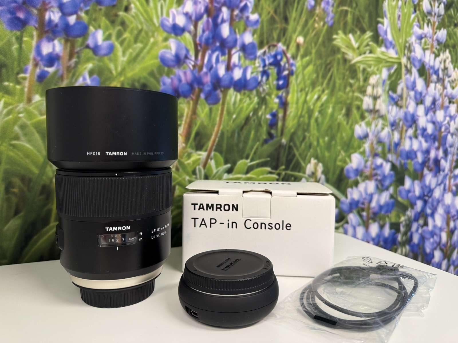 Tamron SP 85mm F1.8 Di VC for Canon EF *PLUS* Tap-In Console, Excellent Cond.