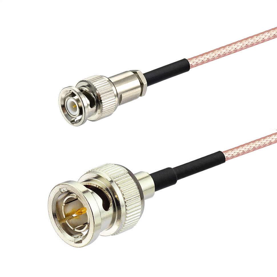 Mini BNC Male to BNC Male RG179 75Ohm Cable 20cm for 3G-SDI HD-SDI Vedio Camera