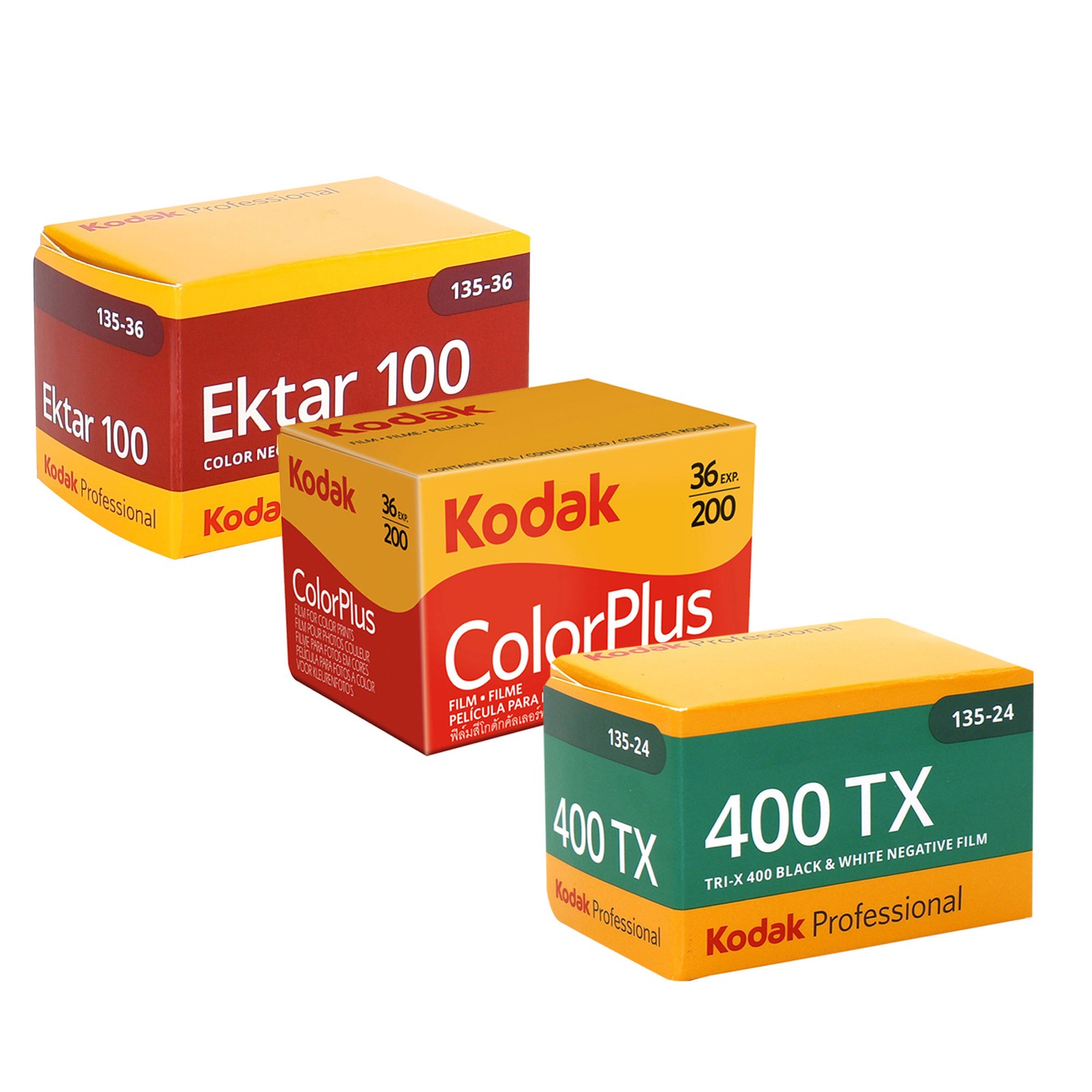 Kodak 400TX Tri-X 400 B&W Film and ColorPlus 200 & Ektar 100 Color Negative Film