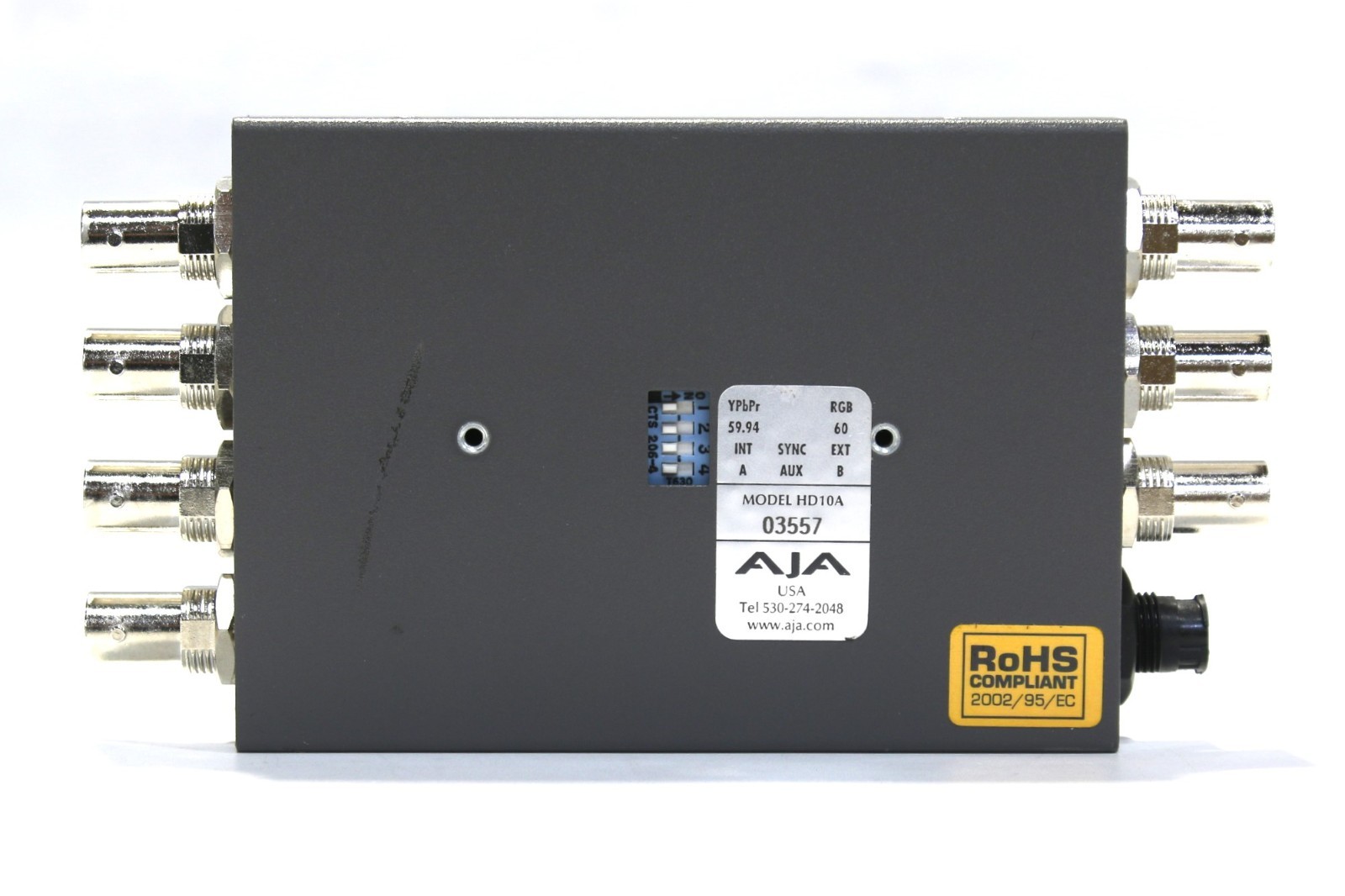 AJA HDTV HD10A HD Analog to HD-SDI Compact Mini Converter