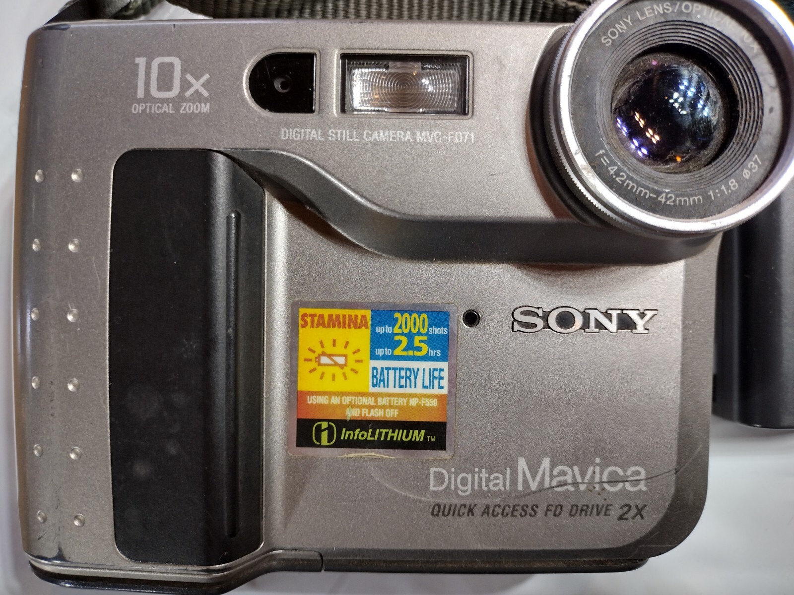 Sony Digital Still Mavica MVC-FD71 0.4MP Floppy Disc Drive Battery Incld