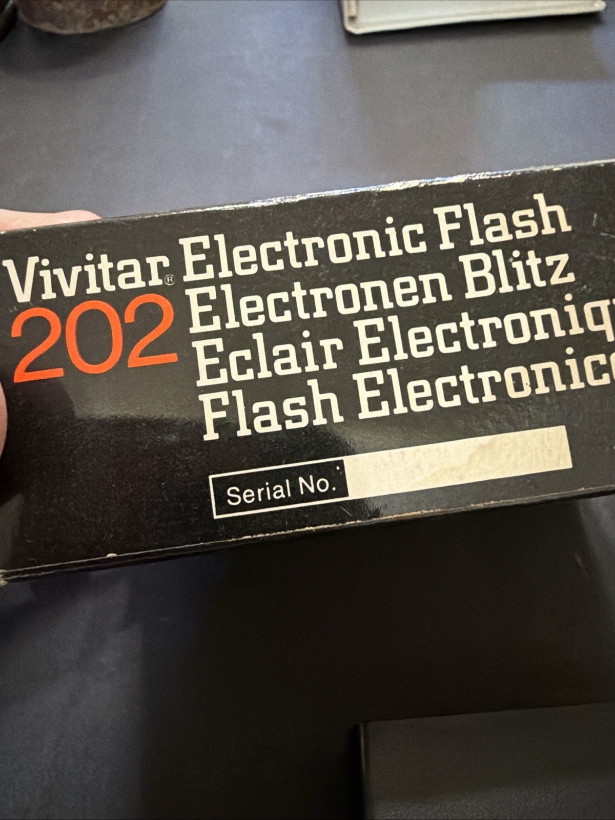 Vintage Vivitar Electronic Pocket Mini Flash 202 Auto Exposure Control With Box