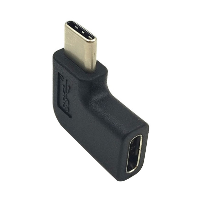 USB3.1 for M/F Right Angle 90 Degree USB Charging Type-C Male to Female Adapter