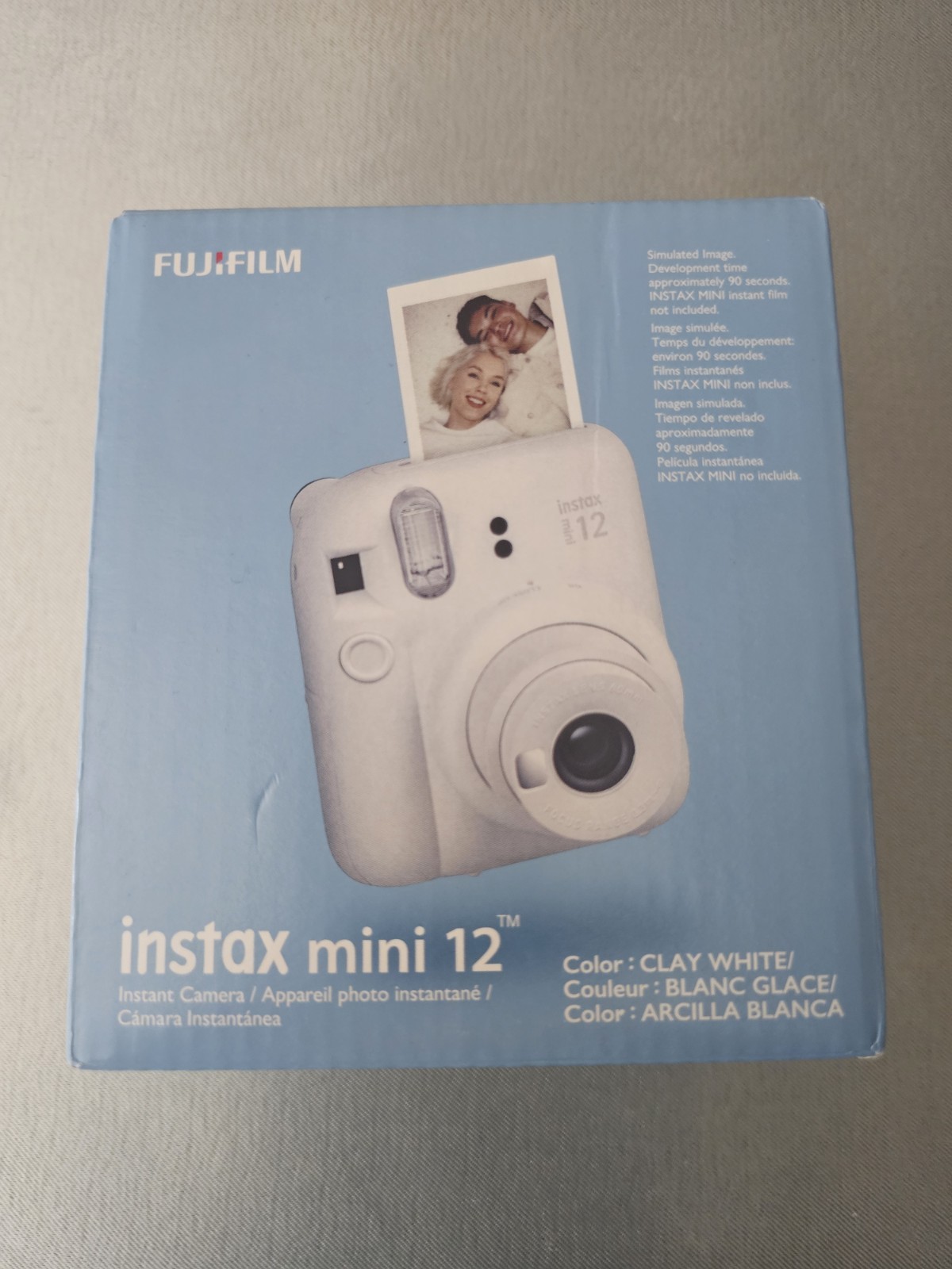New Fujifilm instax mini 12 Instant Camera – Clay White
