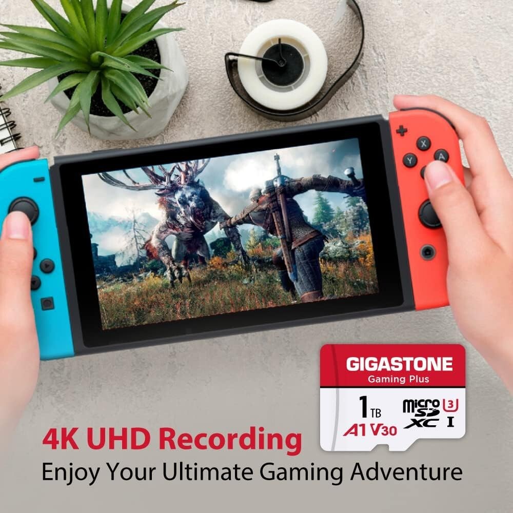 Gigastone 1TB Micro SD Card, Gaming Plus, up to 150MB/s, MicroSDXC Memory Card