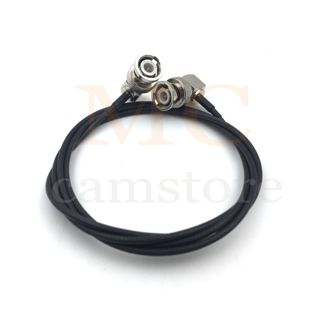 3G HD-SDI Video BNC to BNC Right Angle Cable for Camera Monitor 75 ohm