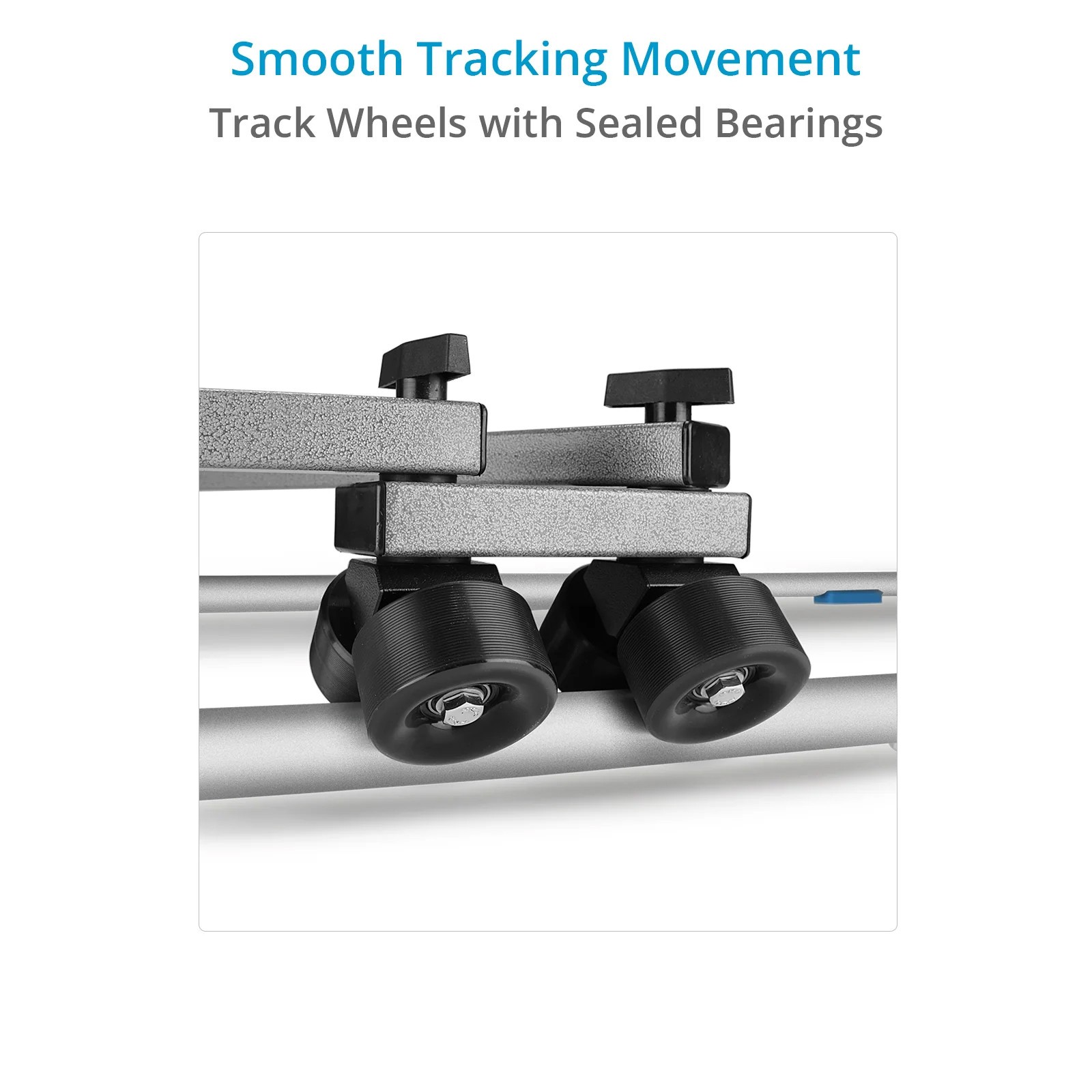 PROAIM Swift Video Camera Dolly System with 12ft Straight Track