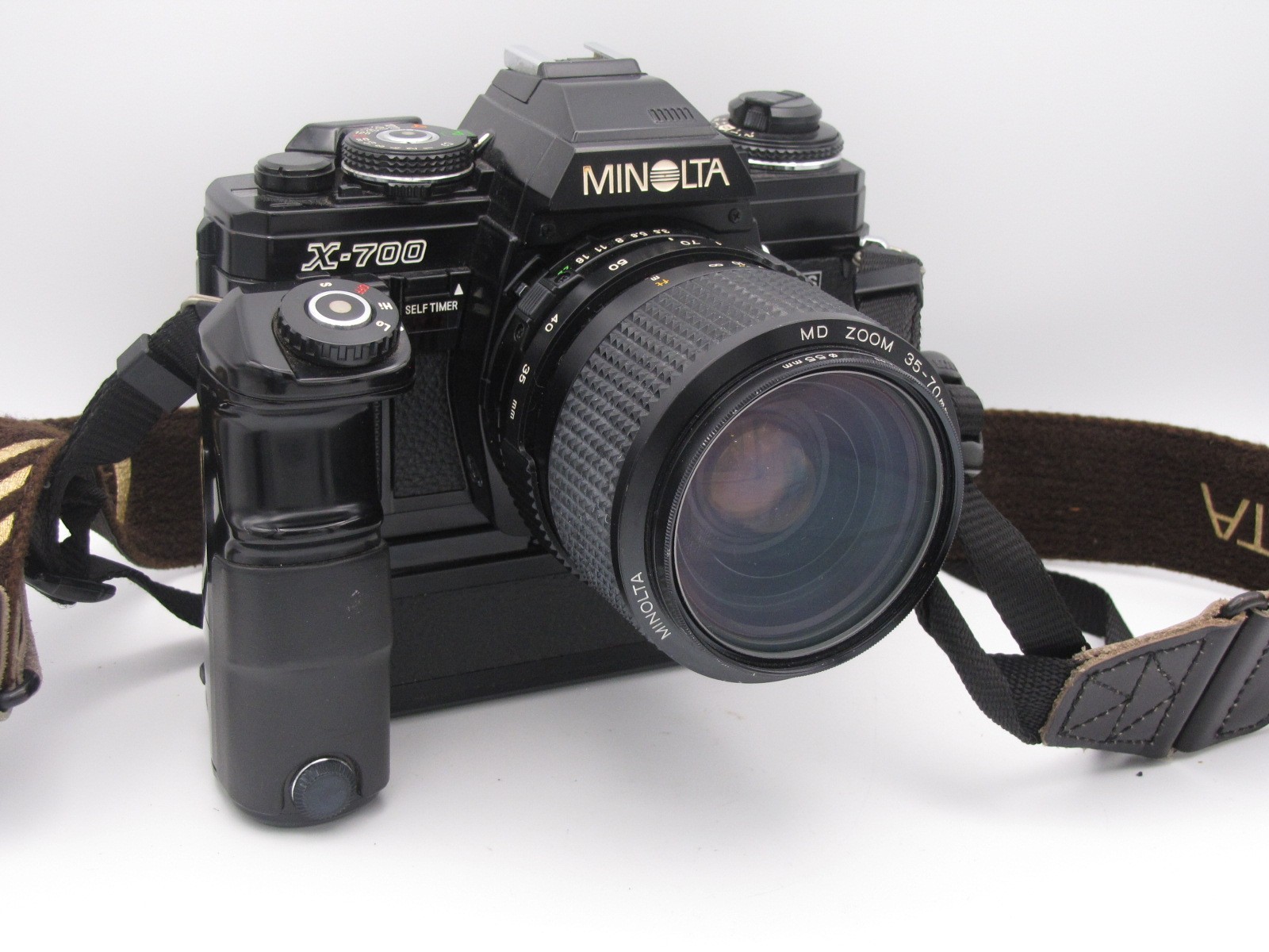 [TESTED/EXC+] Minolta X-700 Early Model w/ Motor Drive 1 & MD 35-70mm f3.5 Lens