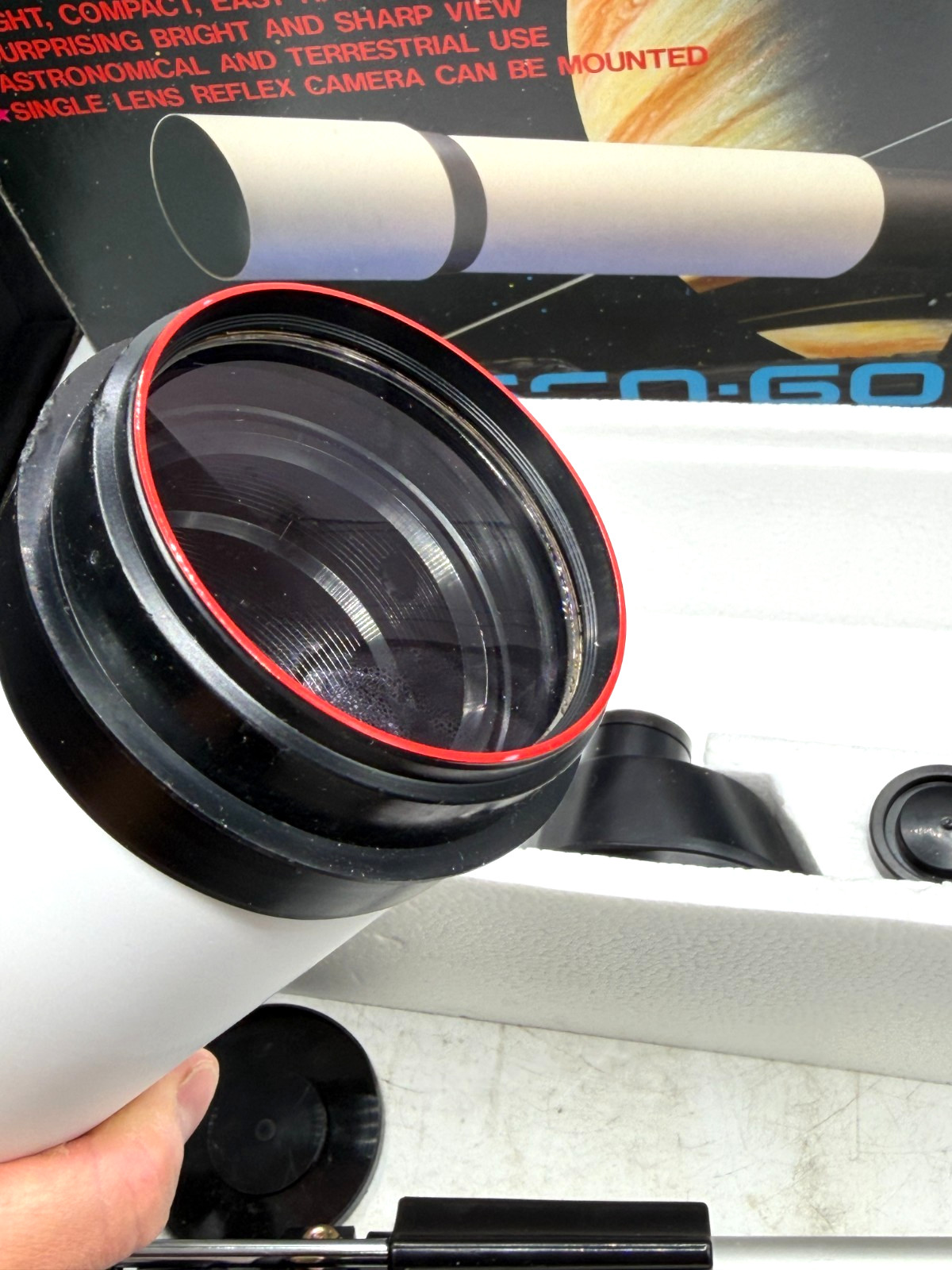1980’s TOMY Famisco 60 400X60mm Astronomical Telescope With Tripod F/1:6.6