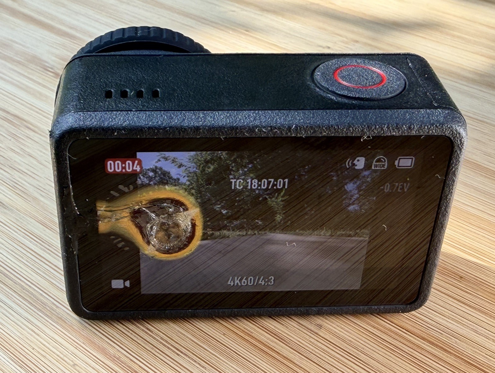 DJI Osmo Action 5 Pro 4K Action Camera – LCD BURN – WORKS